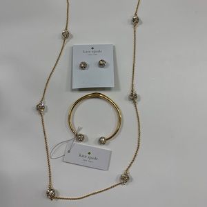 Kate spade bnwt necklace, earring, bracelet set